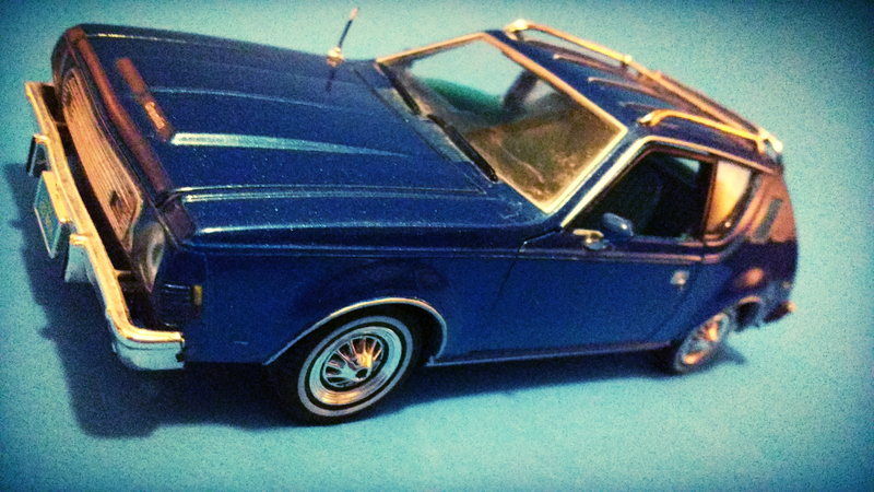 Illustration for article titled Tangled up in blue! Motor Max's '74 Amc GremlinÂ